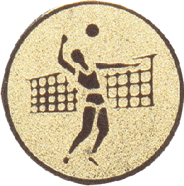 Emblémy kovové MINI / MAXI - 08 volejbal