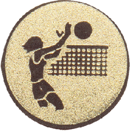 Emblémy kovové MINI / MAXI - 09 volejbal