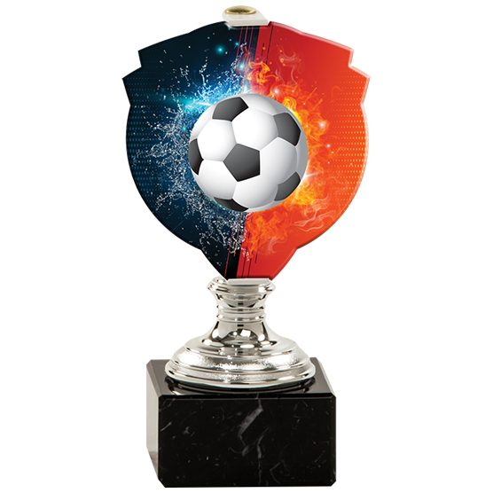 Futbalová trofej 657 s farebnou potlačou