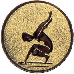 Emblémy kovové MINI / MAXI - 57 gymnastka