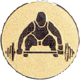 Emblémy kovové MINI / MAXI - 82 vzpieranie/deadlift