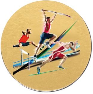 Emblémy UV farebné MINI / MAXI - 38 atletika