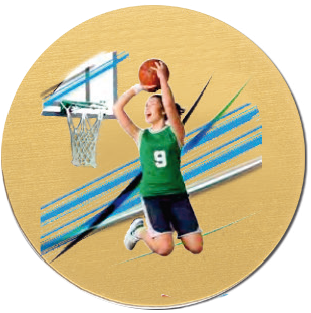 Emblémy UV farebné MINI / MAXI - 23 basketbal/ženy