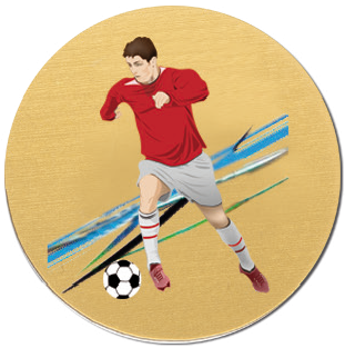 Emblémy UV farebné MINI / MAXI - 6 futbalista