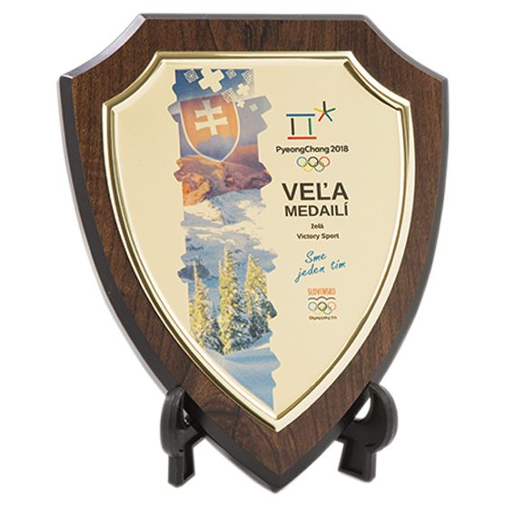Drevená plaketa - štít DP895